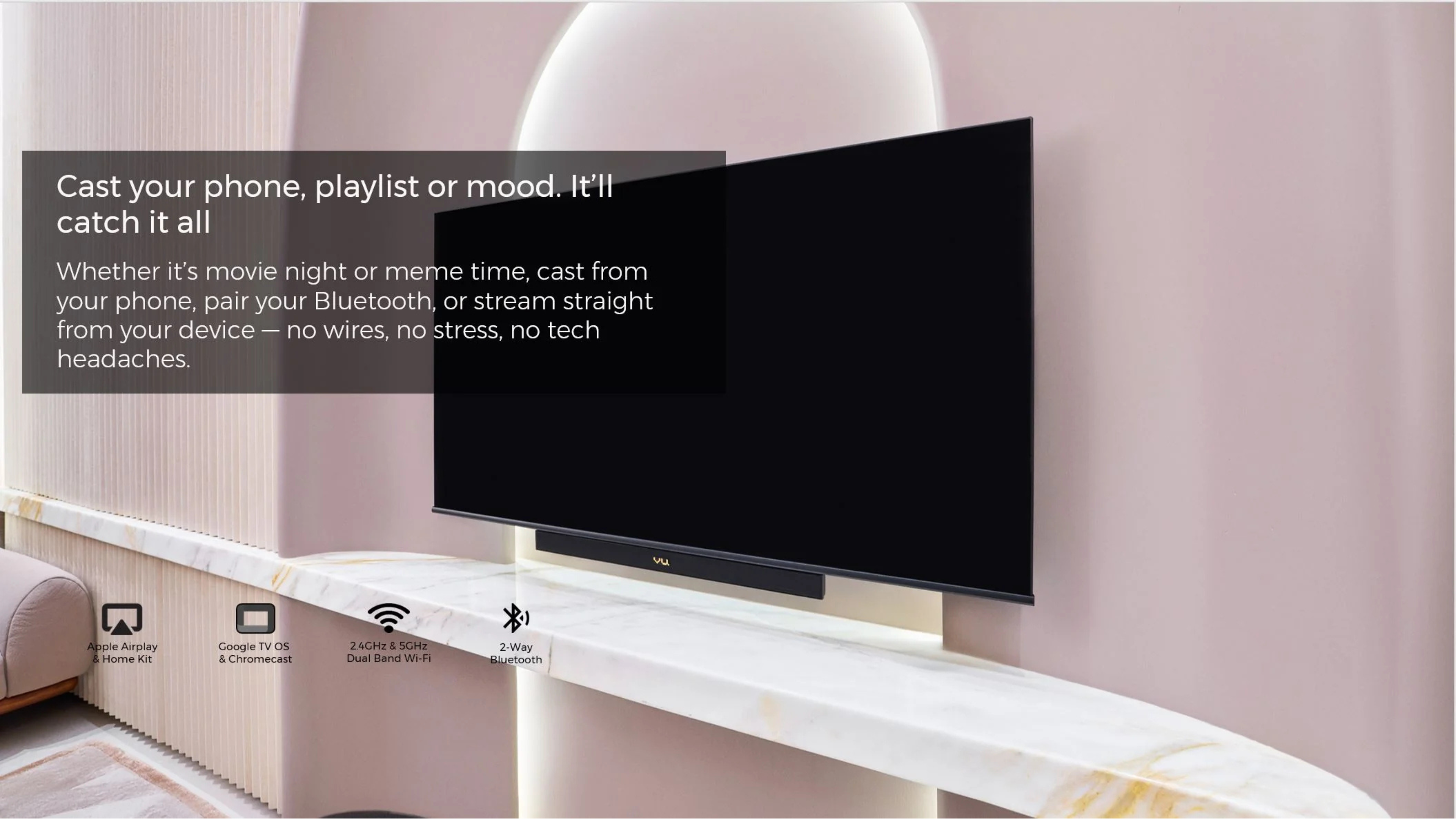 Vu Vibe DV 65 Inch 4K UHD Google TV - Detail View 3